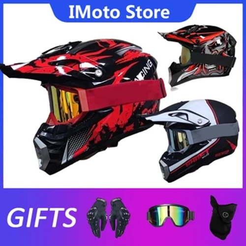 Mũ Bảo Hiểm Xe Máy Xe Đạp Xuống Dốc Full Mặt Ngoài Đường AM DH Xe Đạp Capacete Cross Casco Motocross Dành Cho Nam Và Nữ