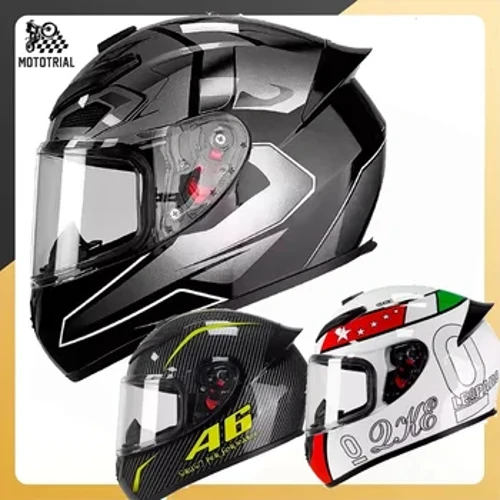 Cască integrală pentru motocicletă, iarnă, rezistentă la îngheț și ploaie. Căști de siguranță aprobate cu puncte pentru motociclete ABS de înaltă rezistență Joker unisex