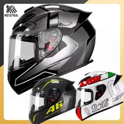 Cască integrală pentru motocicletă, iarnă, rezistentă la îngheț și ploaie. Căști de siguranță aprobate cu puncte pentru motociclete ABS de înaltă rezistență Joker unisex
