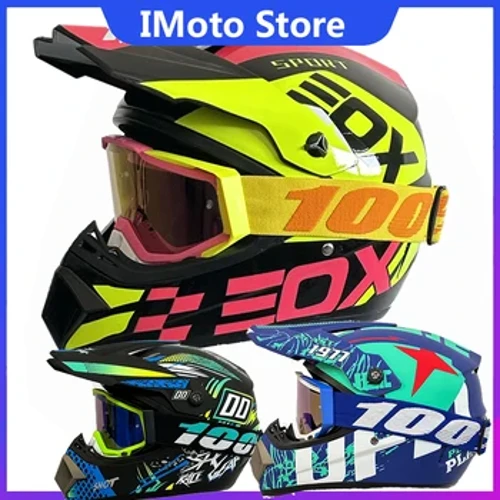3D Off-road dağ tam yüz motokros Motobiker Kask Klasik bisiklet MTB yarış kask motosiklet yokuş aşağı bisiklet kaskı