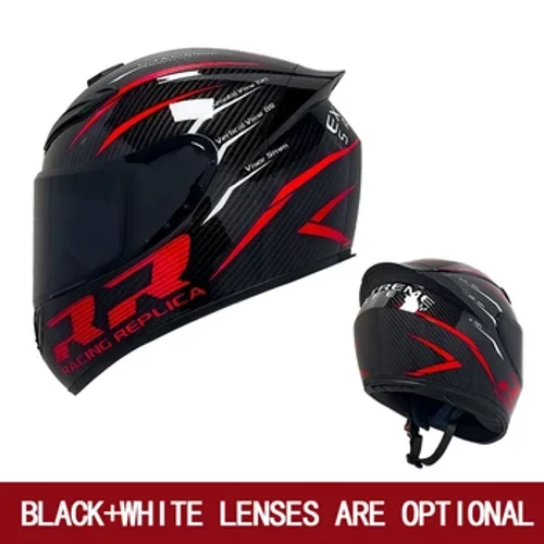 Helmet ng motorsiklo para sa mga lalaki at babae na sakop ng helmet ng motorsiklo apat na season na unibersal na retro anti-fog lens upang manatiling mainit