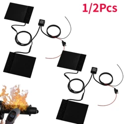 1/2PCS 12V 3-Gear Isithuthuthu Esingangeni Manzi I-Heated Hand Grips I-E-bike I-Snowmobile Handlebar Heater Warmer Kit Motorcycle Izesekeli
