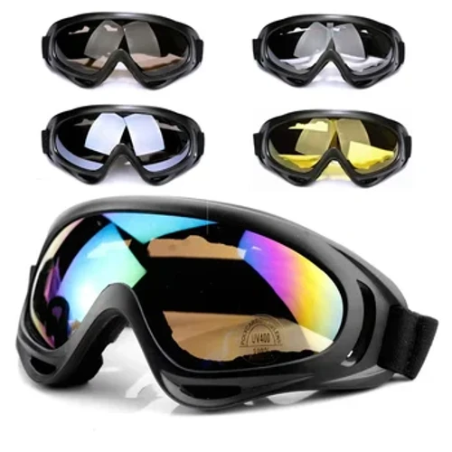 Moottoripyörälasit Anti Glare Motocross Aurinkolasit Urheilu Laskettelulasit Tuulenpitävä Pölytiivis UV Suojavaihteet Lisävarusteet