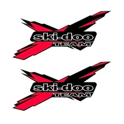2st för TEAM Ski-Doo logotyp Vinyl snöskoter grafikdekal