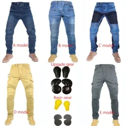 A'oa'i a tama'ita'i Jeans Collection Classic Denim UGB06 PK718 PK719 Siipe uila ofuvae Pantalones Motocicleta Hombre Featherbed Jeans Gears
