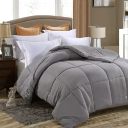 Couette alternative en duvet, insert de couette, poids moyen pour toutes les saisons, moelleuse, chaude, douce et hypoallergénique