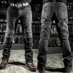 Marchogaeth Beic Modur Jeans Dynion Awyr Agored Moto Jeans Padiau Clun Amddiffynnol Pen-glin Pants Motocross Teithiol Gwrth Pants Drop Gêr Amddiffynnol