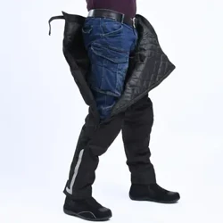 Pants gwrth-wynt beic modur pants reidio beic modur gwrth-gwymp offer thermol trowsus rhyddhau cyflym gwrth-wynt datodadwy