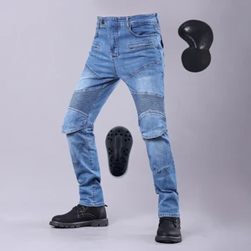 ʻEhā kau hou e holo ana i nā ʻeke kaʻa no nā kāne i waho o ka holo ʻana i waho i nā Jeans kaʻa kaʻa kaʻa paʻa pale me ka hip Knee.