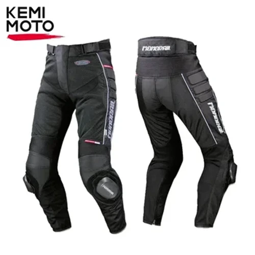 Pants Beic Modur Dynion Trowsus Marchogaeth Beic Modur Beiciwr Modur Rhwyll Haf Rasio Anadlu Bloc Malu Gêr Pen-glin Amddiffynnol