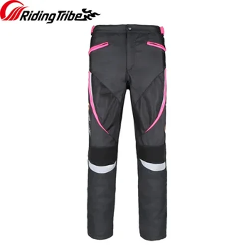 Pambabaeng Pants Slim Fit Style Lady Motorcycle Riding Breathable Reflective Trousers na may Insert Kneepads at Waterproof Liner HP-20
