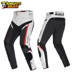 Pants Beic Modur Myfyriol Dynion sy'n Gwisgo Pants Motocross Gwrth-Gwymp Offer Amddiffyn Beiciau Modur Pants Beiciwr Gwrth-ddŵr