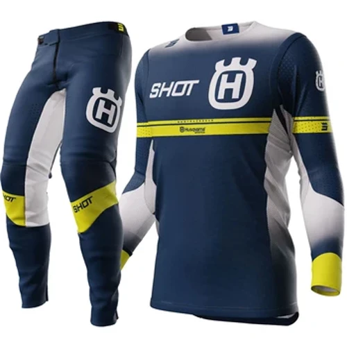 2024 Husqvarna Motocross Gear Set Top Off Road MX Comby Navy Moto Jersey and Pant