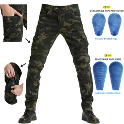 Vīriešu motocikli brīvā dabā, braucējs Camo džinsi, aprīkojums, aizsargaprīkojums, šosejas sacīkšu elastīgās bikses, daudzkrāsu izvēles 2023. gads JAUNUMS