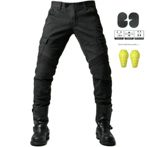 Pantalones vaqueros para motocicleta, pantalones elásticos ajustados para ciclismo, pantalones vaqueros de moda Vintage para viajes al aire libre, pantalones anticaída para hombres