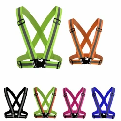 Highlight Reflexband Nattarbete Säkerhet Löpning Cykling Säkerhet Reflexväst Reflekterande skyddsjacka med hög synlighet