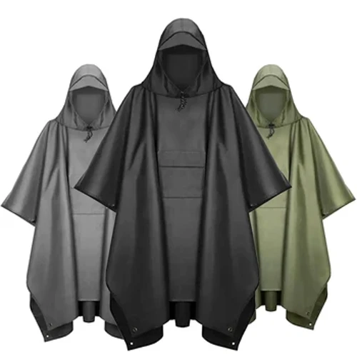 À prova dwaterproof água da motocicleta capa de chuva capa de chuva motobike casaco de chuva terno de chuva ao ar livre militar capa de chuva com capuz manga