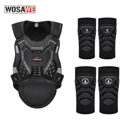 WOSAWE kattalar uchun mototsikl zirhi orqa himoyasi umurtqa pog'onasi ko'krak qafasi himoyasi MTB motokros poygasi tanasi himoya kamzuli mototsikl ko'ylagi