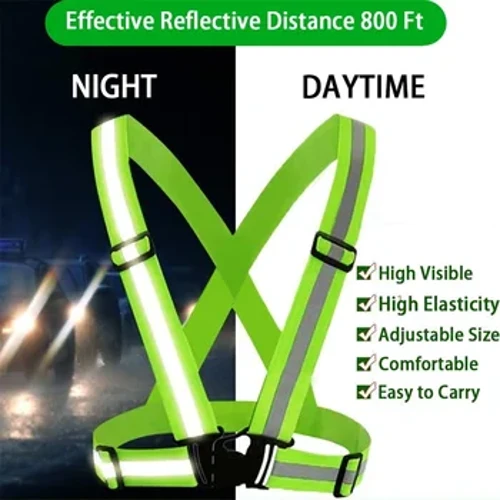 Reflexband Nattarbete Säkerhet Löpning Cykling Säkerhet Reflexväst Reflekterande skyddsjacka med hög synlighet