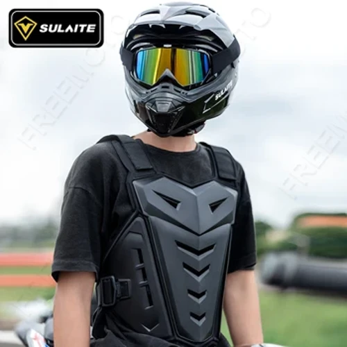 SULAITE Motocross Body Armor Motociklistu jaka Motocross Moto Veste Muguras krūšu aizsargs Apvidus netīrumu velosipēda aizsargaprīkojums