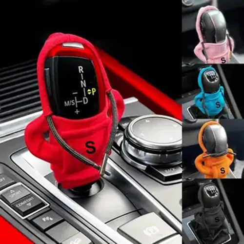 Perilla de palanca de cambios de coche, Sudadera con capucha de moda, palanca de cambios ajustable automotriz, chaqueta decorativa con palanca de cambios para vehículos, accesorios para automóviles