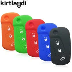 Silikónové puzdro na kľúče do auta pre Ford KA MK2 Urban Street Ka Puzdro na kľúče Keychian Remote Shell Jacket 3 Button 2008-2016