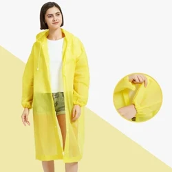 Luz da motocicleta na altura do joelho com capuz capa de chuva reutilizável casaco feminino claro transparente para acampamento ao ar livre esportes e-bike
