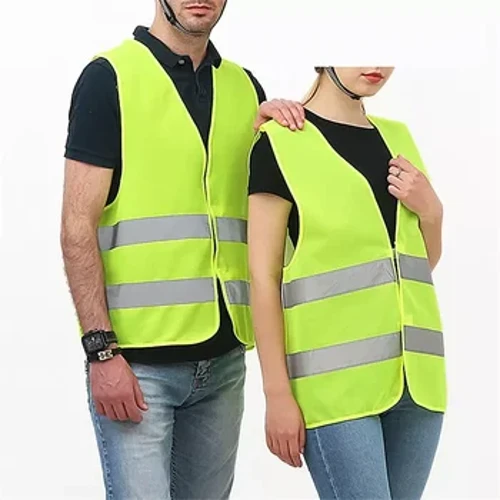 Car Reflective Safety Vest, Auto Parts Reflective Strip Vest para sa mga Gas Station Paglilinis ng Sanitatio Cycling High Visibility Jackets