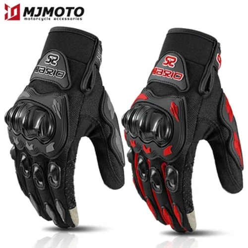 Musim Panas Bernapas Sarung Tangan Motor Jari Penuh Non-slip Tahan Aus Sarung Tangan Balap Motocross Layar Sentuh Sarung Tangan Moto Biker