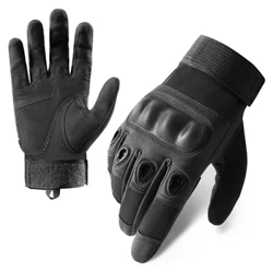 Motorcykelhandsker Mænd Udendørs Militær Taktiske Handsker Sport Skydning Jagt Airsoft Moto Motocross Handsker Guantes Moto Sort