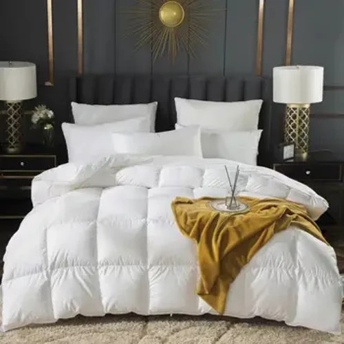 Duvet Dwbl 95 % Hwyaden Wydd Wen Lawr Duvets Cwilt Llenwi Nordig Cysurwyr Gaeaf Cwilt Gwely Cwpl Blanced Sengl Queen King