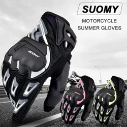 Suomy Motorcykelhandskar Summer Mesh Andas Moto Handskar Män Dam Pekskärm Motocross Handskar Pekskärm Cykelhandskar