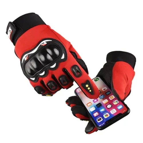 Guantes de motocicleta para hombre, guantes de carreras transpirables con dedos cerrados para deportes al aire libre, Crossbike