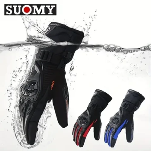 SUOMY Wasserdichte Motorradhandschuhe Winter Warm Moto Schutzhandschuhe Touchscreen Gant Moto Guantes Motorrad Reithandschuhe Neu