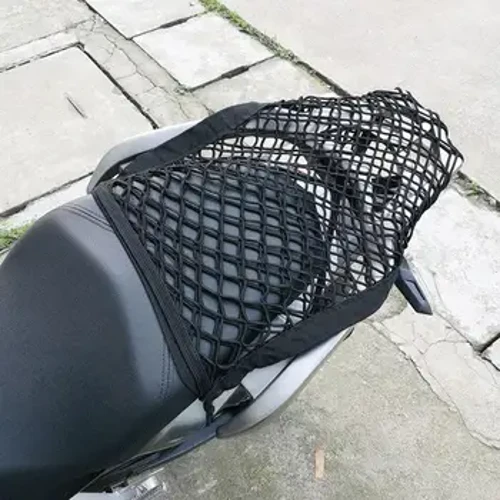 I-Cargo Net Yesitoreji Sokuvikela Isigqoko Sezithuthuthu I-High-Elastic Double Layer Bungee Net Luggage Strap Rack Umhleli wesithuthuthu esingu-25X30cm