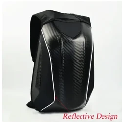 Backpack Snáithín Carbóin Nua Uiscedhíonach Gluaisrothar Clogad Bagáiste Motocross Marcaíocht Rásaíocht Moto Taisteal Mála Stórála Bosca sacoche moto4