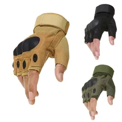 Mănuși de ciclism cu jumătate de deget, mănuși tactice militare pentru bărbați, femei, sport, vânătoare, pentru motocicletă, pentru bicicletă, accesorii pentru mănuși