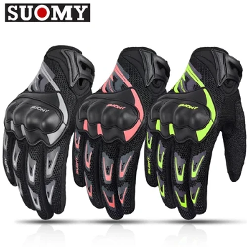 Suomy Motociklistu Cimdi Vīriešu Sievietēm Vasaras Motociklistu Sacīkšu Cimdi Skārienekrānam Elpojoši Motocross Moto Biker Riteņbraukšanas cimdi