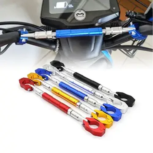 Suport pentru mâner pentru bară de echilibru pentru stilul motocicletei, bară transversală reglabilă la nivel întărit Accesoriu pentru modificarea ghidonului de motocicletă
