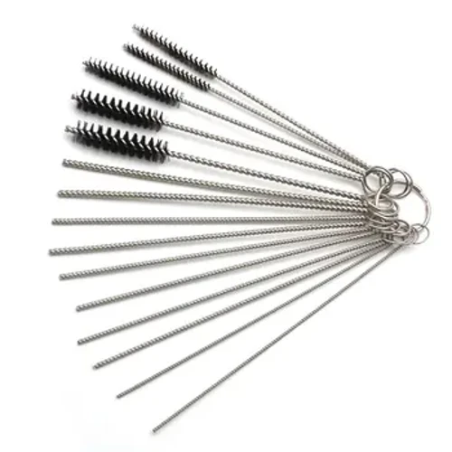 Outil de nettoyage de Jet de carburateur de moto de voiture, 10 aiguilles de nettoyage + 5 brosses, Kits pour l'entretien du moteur automobile