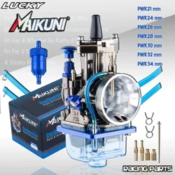 PWK 21 24 26 28 30 32 34mm Xe Máy Bộ Chế Hòa Khí Cho MAIKUNI Mikuni 2T 4T Động Cơ Motocross Xe UTV ATV Đa Năng Chất Lượng Cao