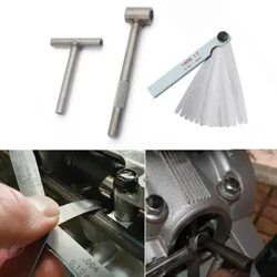 Tool sa Pagsasaayos ng Valve ng Motorsiklo ng Motor Square Hexagon Socket T Spanner Valve Screw Wrench 8mm 9mm 10mm Feeler Gauge 0.02 hanggang 1mm