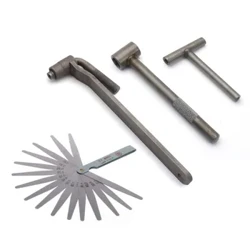 Tool sa Pagsasaayos ng Valve ng Motorsiklo ng Motor Square Hexagon Socket T Spanner Valve Screw Wrench 8mm 9mm 10mm Feeler Gauge 0.02 hanggang 1mm