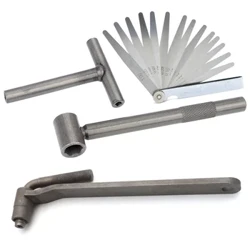 Tool sa Pagsasaayos ng Valve ng Motorsiklo ng Motor Square Hexagon Socket T Spanner Valve Screw Wrench 8mm 9mm 10mm Feeler Gauge 0.02 hanggang 1mm