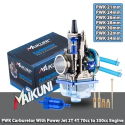 Universālais karburators PWK 21 24 26 28 30 32 34 Mikuni karburatori ar degvielas filtru Power Jet 2T 4T ATV ​​Motocross Modified Parts