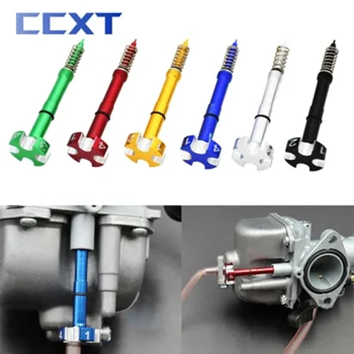 Bộ Chế Hòa Khí Xe Máy CNC Dễ Dàng Điều Chỉnh Không Khí Hỗn Hợp Nhiên Liệu Vít Dành Cho Xe Yamaha KTM Honda Kawasaki Suzuki ATV Đa Năng Phần