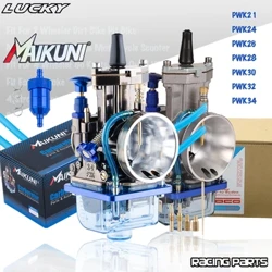 Moto Carburatore PWK 21 24 26 28 30 32 34mm Per Mikuni Maikuni 2T 4T Motore Scooter ATV Con Power Jet Dirt Bike Modificato