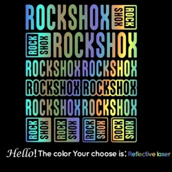 Khung Xe Đạp Vinyl Đồ Họa Miếng Dán Bộ ROCK SHOX Kiểu Dáng Cơ Thể Đi Xe Đạp Đề Can Dán Bộ Xe Đạp Phụ Kiện
