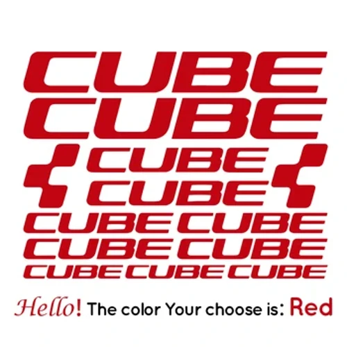 Izitika ze-CUBE Bike Frame Stickers Izesekeli Zedeveli Yebhayisikili I-Cube Road Cycling Body Vinyl Sticker