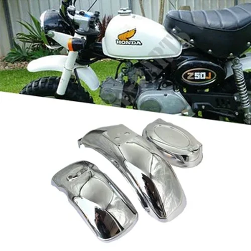 Mototsikl qismlari Plastik old orqa qanot qo'riqlash korpusi ramkasi Fender to'plami Honda Monkey Z50 Z50A Z50J Z50R qismlari uchun loy himoyasi